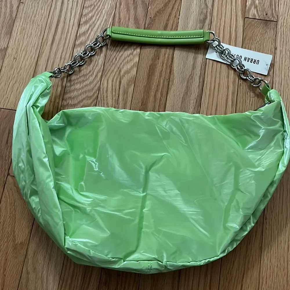 NWOT Urban Outfitters Neon Green Crescent Purse